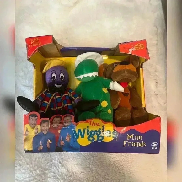The Wiggles Mini Friends Henry Octopus Dorothy Dinosaur Wags Dog Plush Toys 2003 - Picture 5 of 5